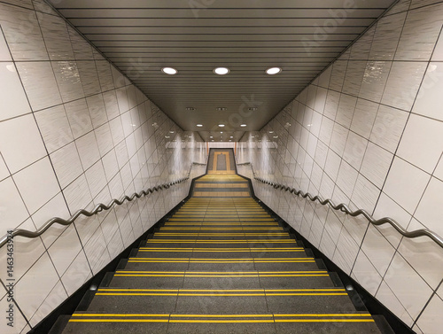 Stairs leading to the subway