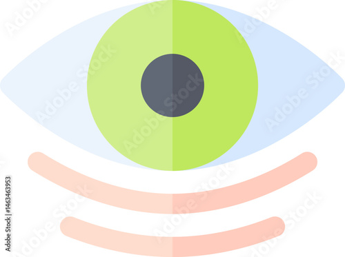 eye illustration on a white background     