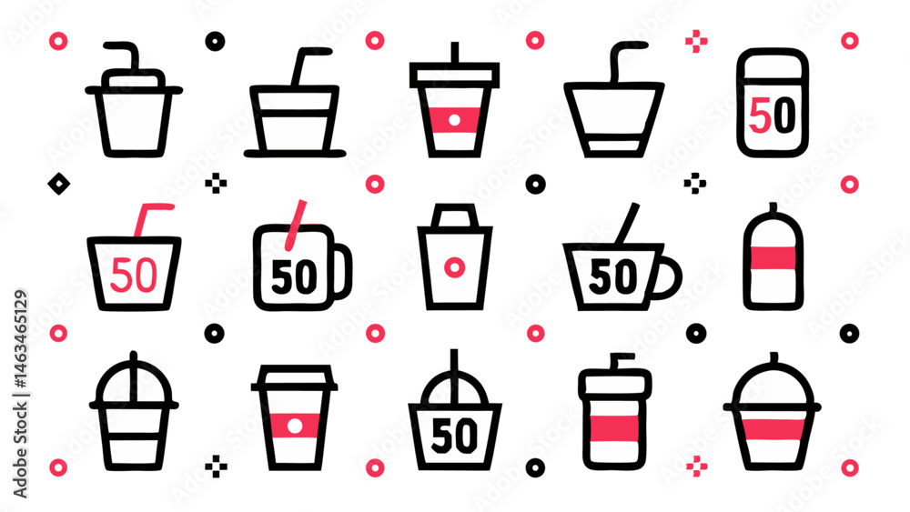 Vector icons in flat linear style showcasing conceptual themes perfect for responsive design mobile applications data visualization and digital storytelling Vector icons in flat linear style showcasing conceptual themes perfect for responsive design mobile applications data visualization and digital storytelling