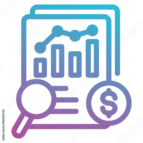 analysis economy icon