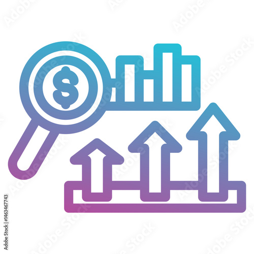 analysis economy icon