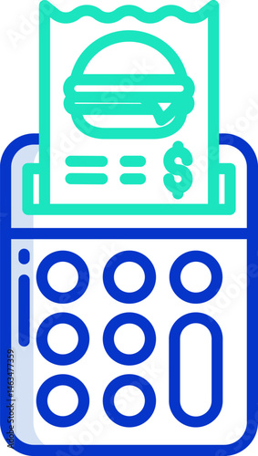 hamburger illustration on a white background    