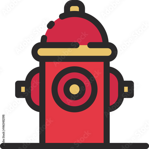 hydrant illustration on a white background     