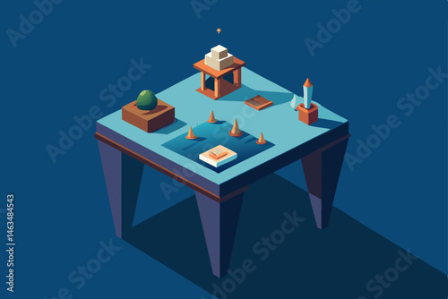 model maker s tiny world building table