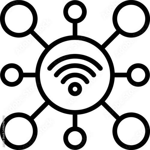 internet of things illustration on a white background     