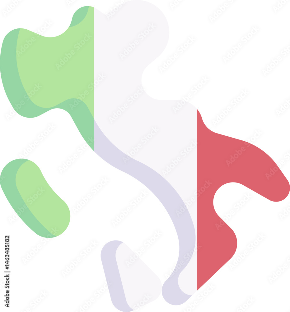 italy illustration on a white background italy illustration on a white background