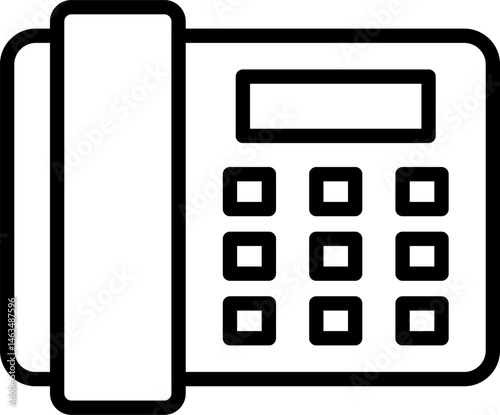 landline illustration on a white background     