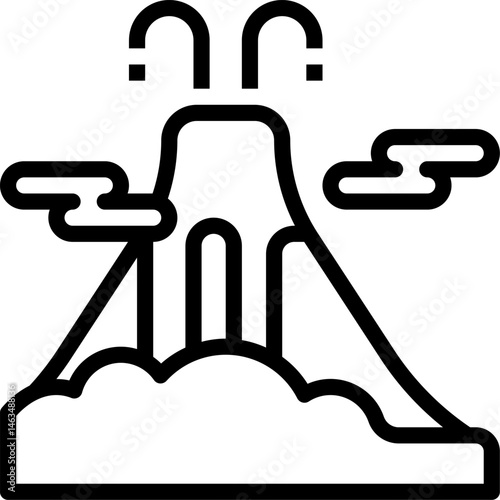 lava illustration on a white background     