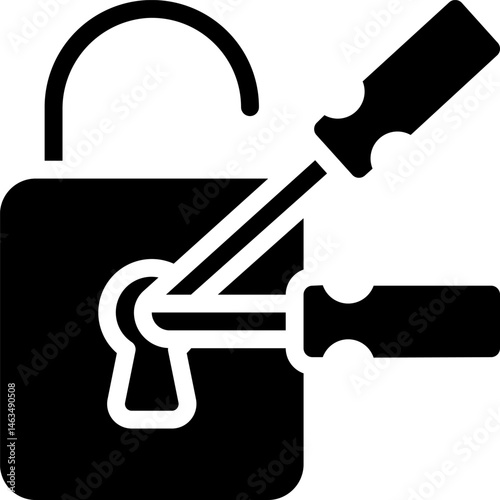 locksmith illustration on a white background     