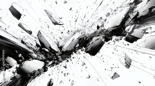 Abstract explosion graphics design