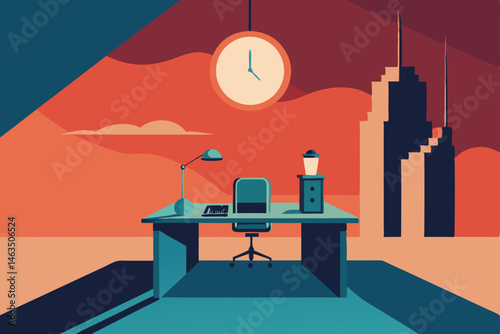 office in a realm where time moves backwards 