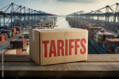 Cardboard box labeled 