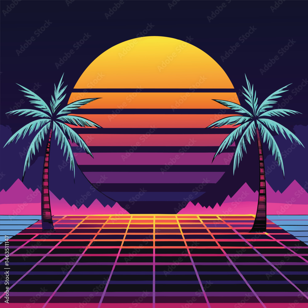 Naklejka premium Scenic Driveway Through Mountains