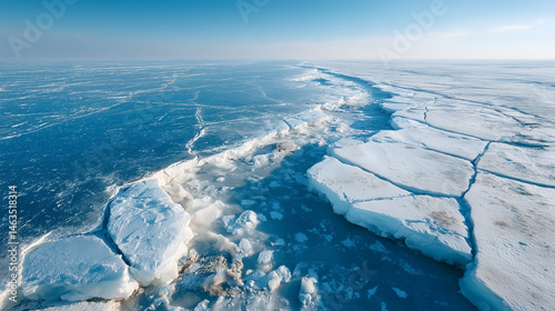 Arctic Ice Landscape: Aeria...