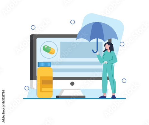 Doctor Consults Patient Illustration