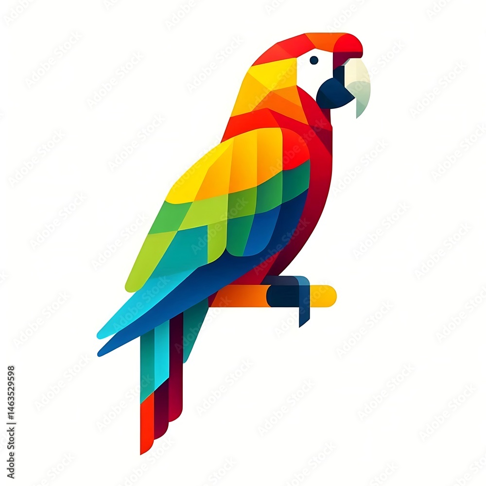 Fototapeta premium Parrot bird illustration