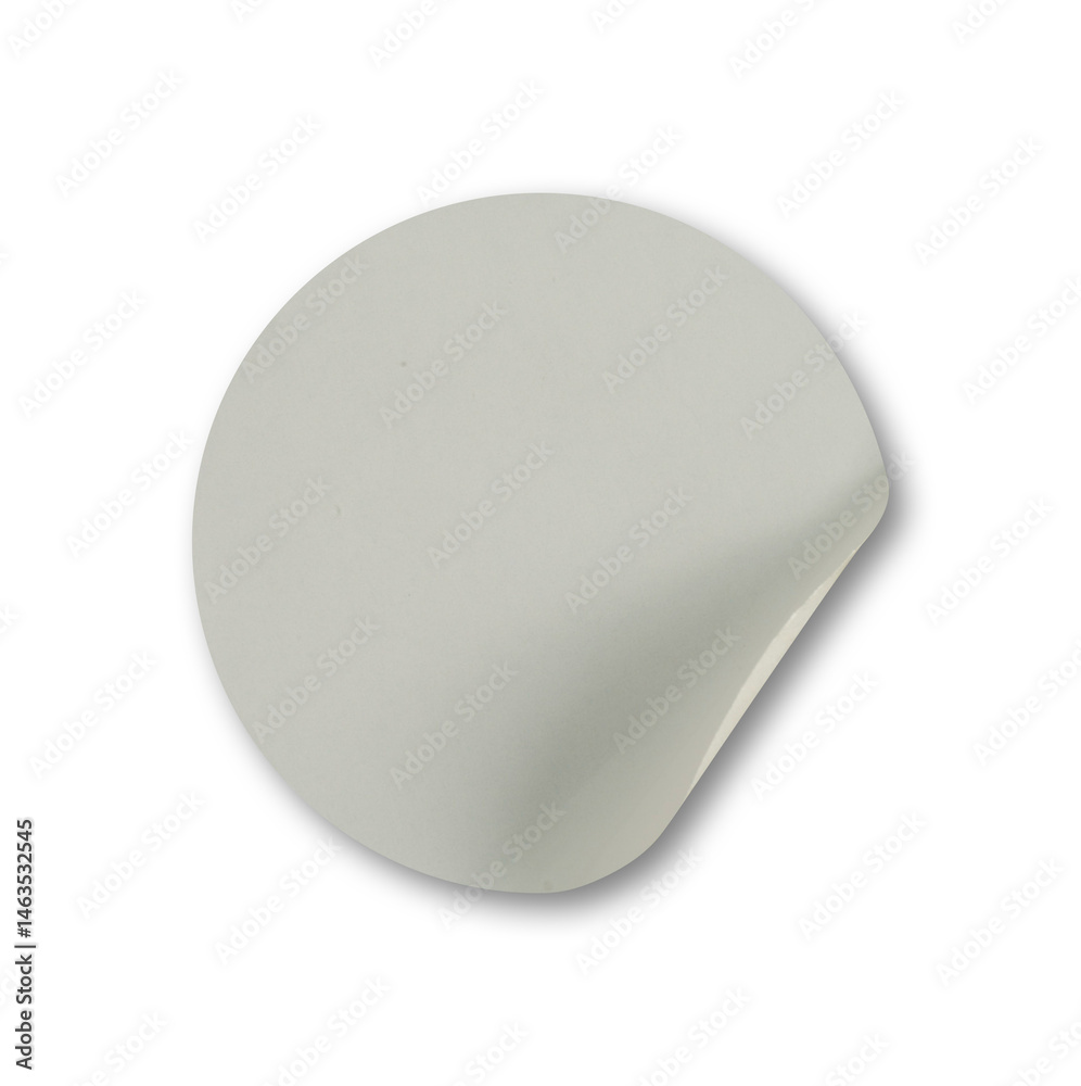 round glued sticker isolated round glued sticker isolated