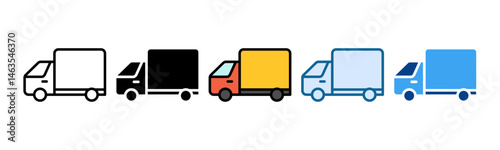Transportation Icon Set Multiple Style Collection
