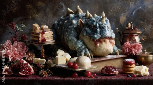 Fantasy cake still life