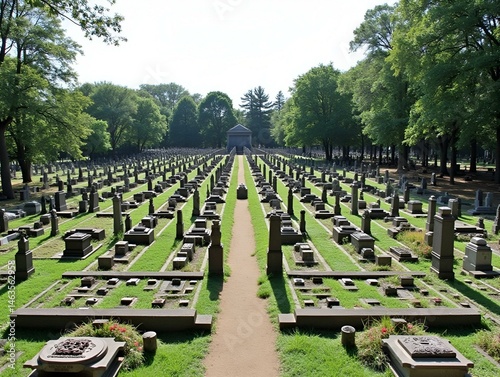 Obraz na płótnie Oakland Cemetery Atlanta w salonie