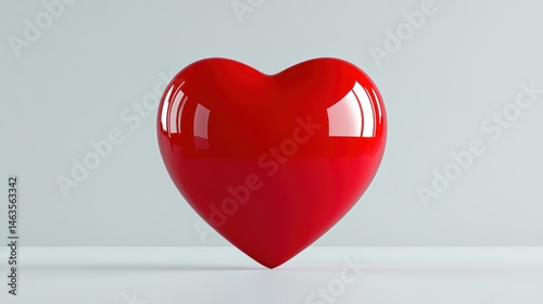 Red heart symbol of love
