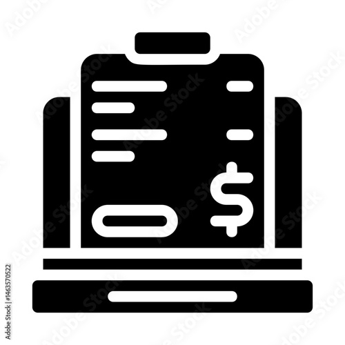 Digital prescription Solid Icon