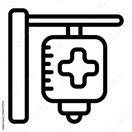 IV drip Line Icon