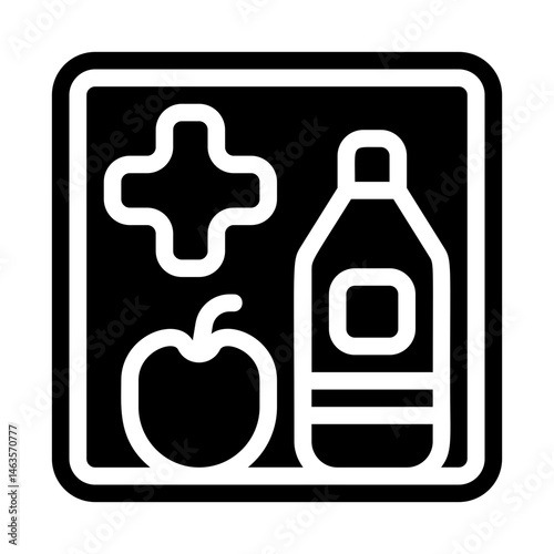 Nutrition teleconsultation Solid Icon