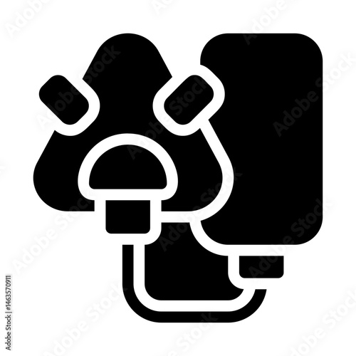 Oxygen mask Solid Icon