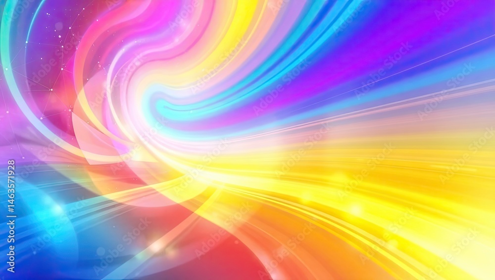 Obraz premium abstract background with glowing lines, sparkling light, absolute waves, mesh gradient wave background