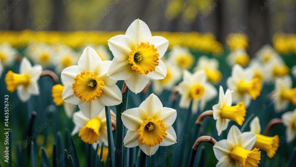 Fototapeta premium Daffodil Blooming Season