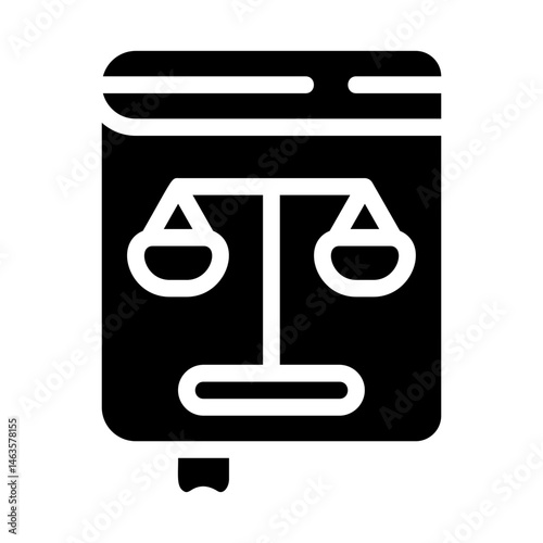 Law Book Solid Icon