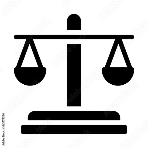 Scales Justice Solid Icon