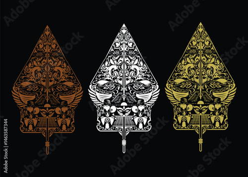 Gunungan Wayang Vector -Traditional Javanese Ornament Symbol