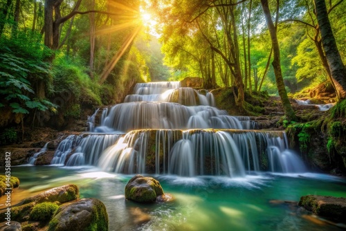 Thailand Waterfall Photography: Stunning Forest Stream & Rocks - High-Resolution Images