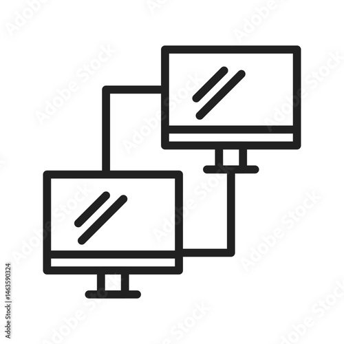 Connected Systems I icon vector image. Suitable for mobile apps, web apps and print media.