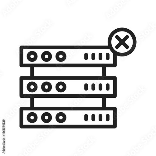 Corrupted Data icon vector image. Suitable for mobile apps, web apps and print media.