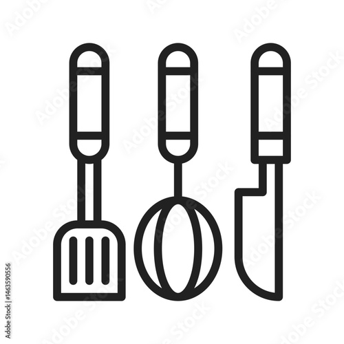 Cooking Utensils icon vector image. Suitable for mobile apps, web apps and print media.