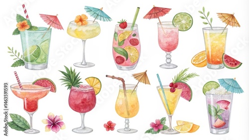 Watercolor Cocktail Collect...