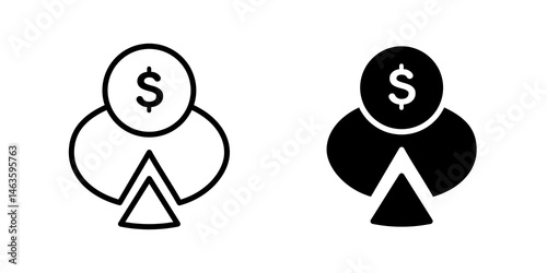 Budget planning icon sign symbol design.