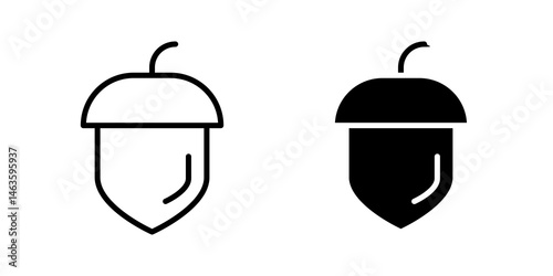Hazelnut icon sign symbol design.