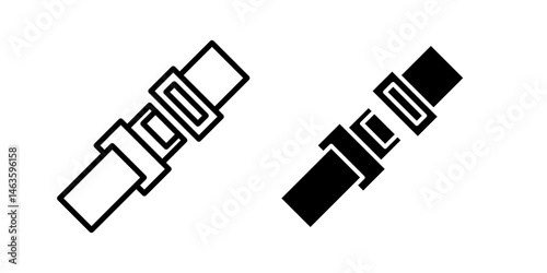 Car seat belt icon sign symbol design.