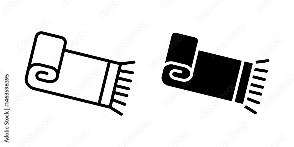 Carpet roll icon sign symbol design. Carpet roll icon sign symbol design.