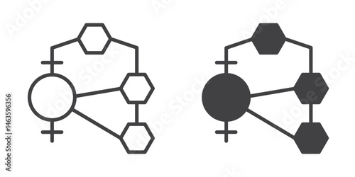 Hormones icon sign symbol design.