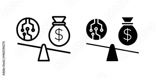 Leverage icon sign symbol design.