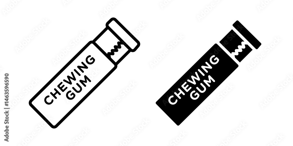 Obraz premium Chew gum icon sign symbol design.