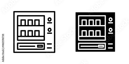 Vending machine icon sign symbol design.