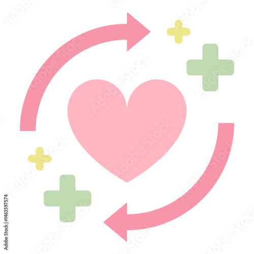 Health and Wellness Heart Icon