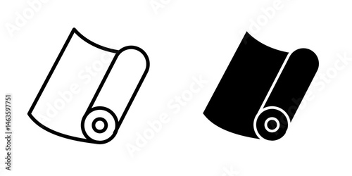 foil roll icon sign symbol design.