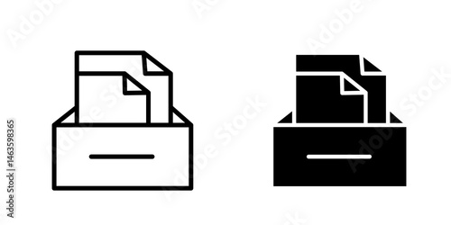Archive icon sign symbol design.